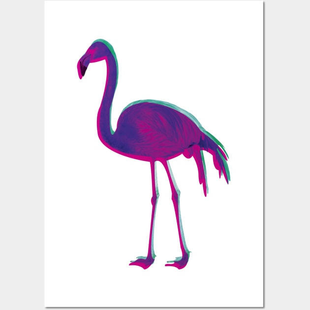 Summer Flamingo Wall Art by oceanegp